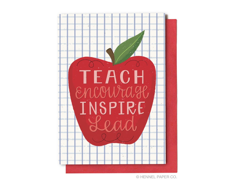 Teacher Card - Apple - SC3