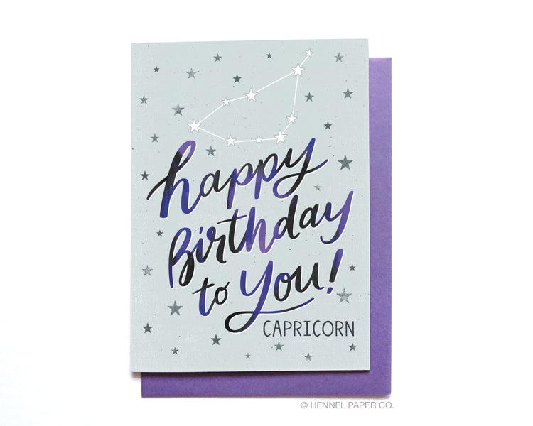 Birthday Card - Capricorn - BD67
