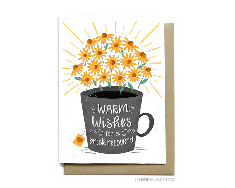 Get Well Card - Tea Brisk Recovery - GW4