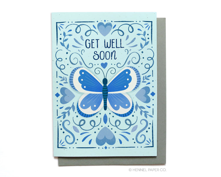 Get Well Card - Butterfly - GW5