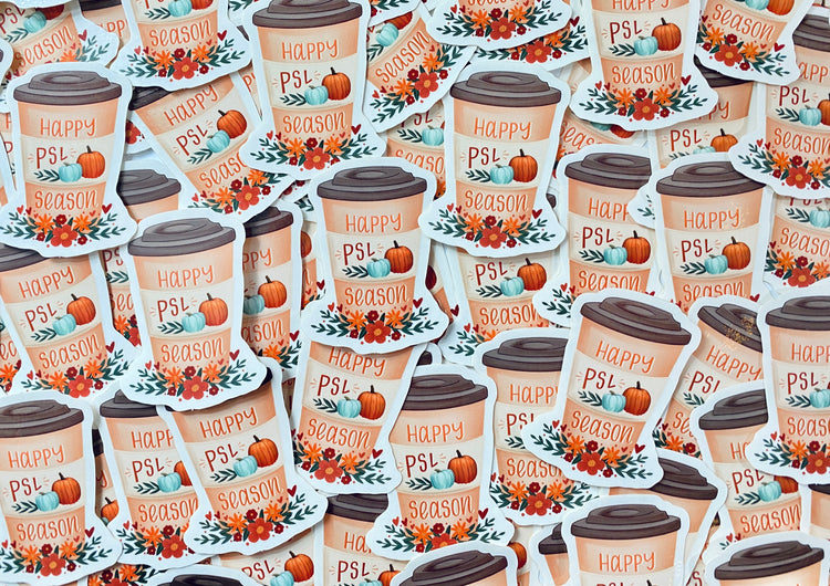 Happy Pumpkin Spice Latte Season Sticker