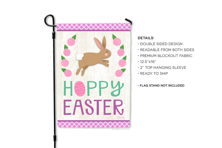 Garden Flag - Hoppy Easter