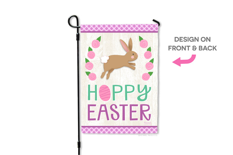 Garden Flag - Hoppy Easter