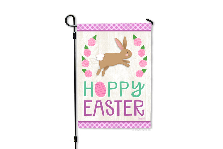 Garden Flag - Hoppy Easter