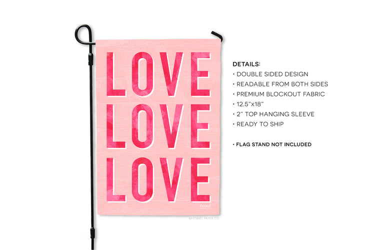Garden Flag - Valentine's Day Love