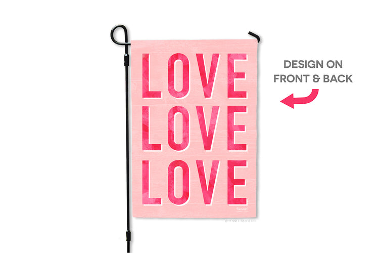 Garden Flag - Valentine's Day Love