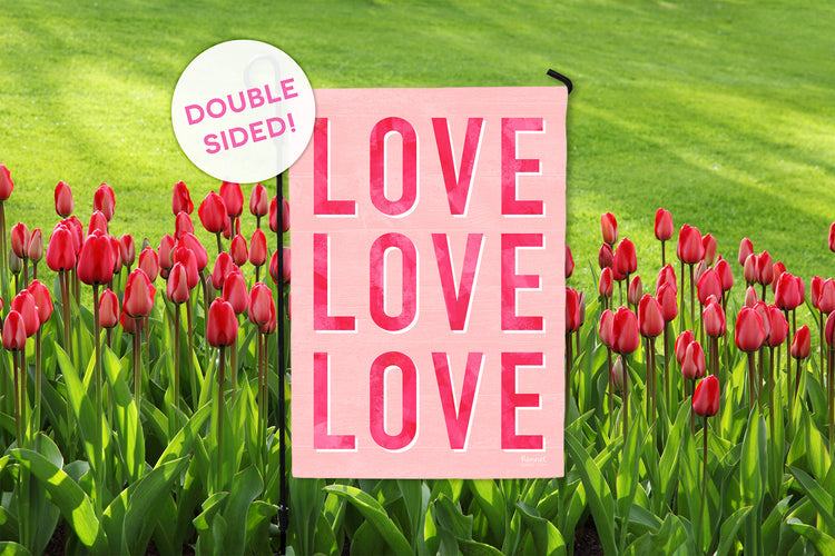 Garden Flag - Valentine's Day Love