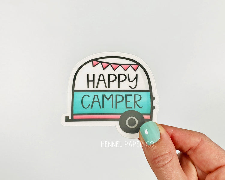 Happy Camper Sticker