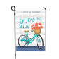 Garden Flag - Enjoy the Ride Bike