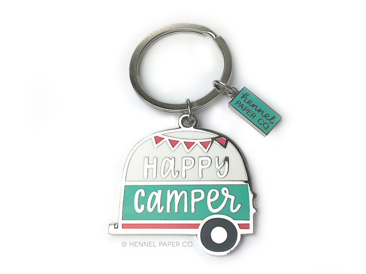 Keychain - Happy Camper