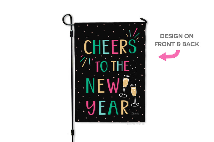 Garden Flag - Cheers to the New Year