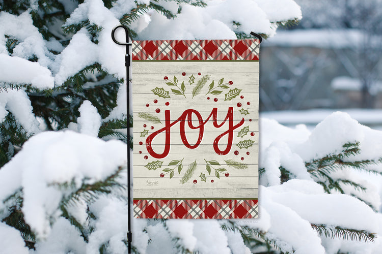 Garden Flag - Joy - Christmas