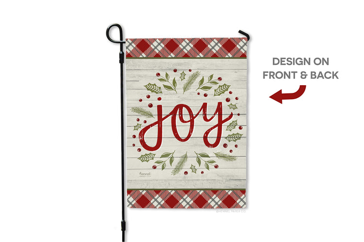 Garden Flag - Joy - Christmas