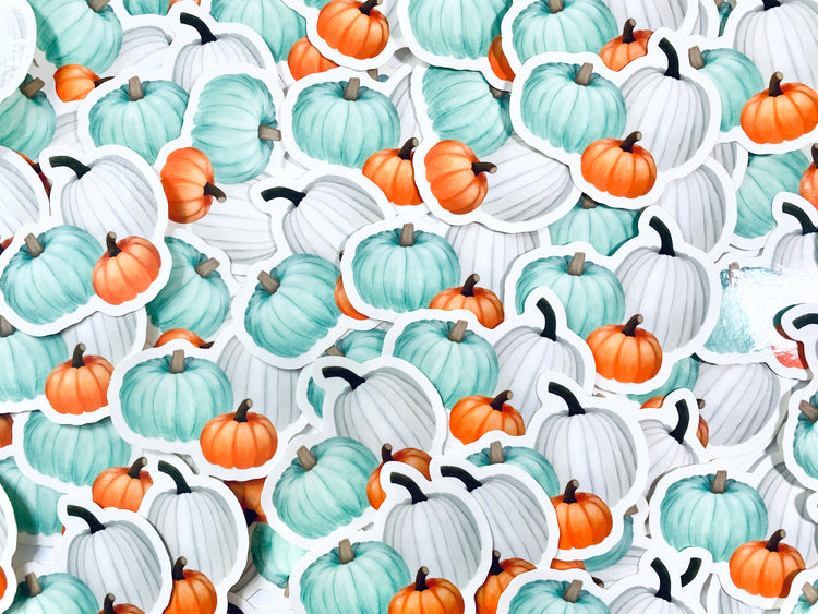 Colorful Pumpkins Sticker