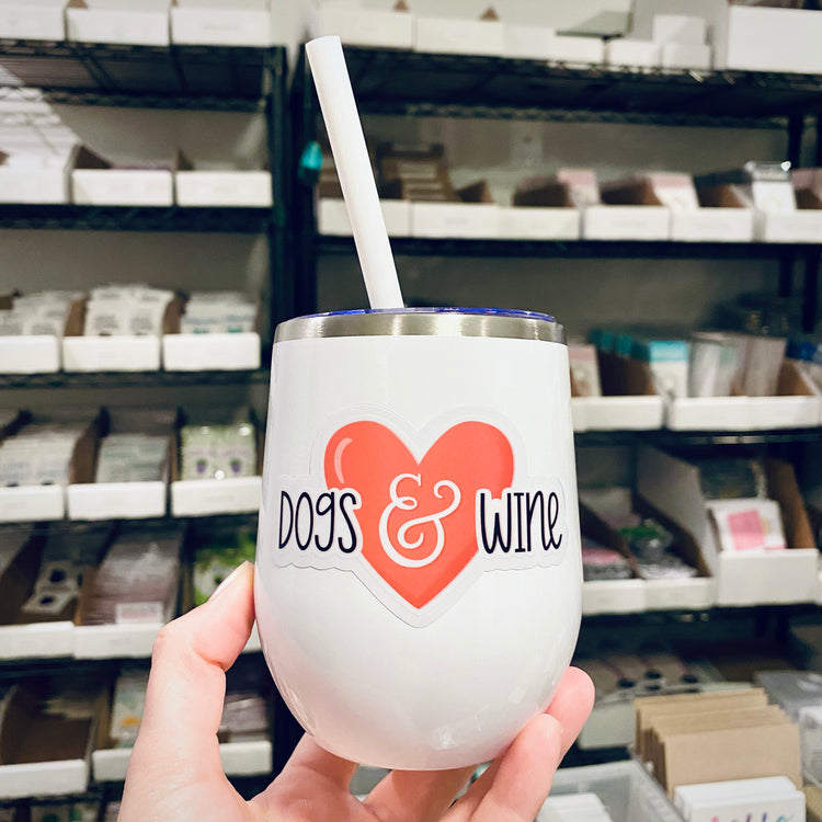 Wine Tumbler - Dogs & Wine