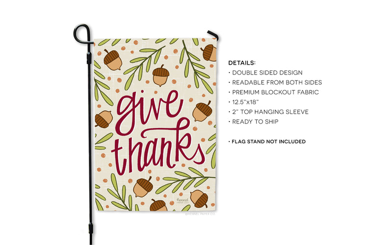 Garden Flag - Give Thanks