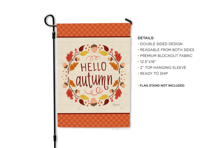 Garden Flag - Hello Autumn