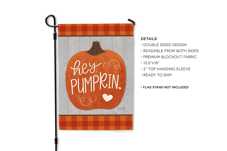 Garden Flag - Hey Pumpkin