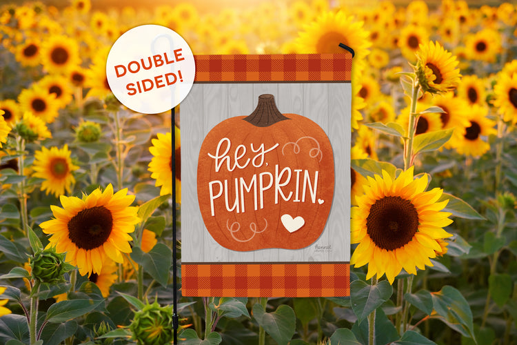 Garden Flag - Hey Pumpkin