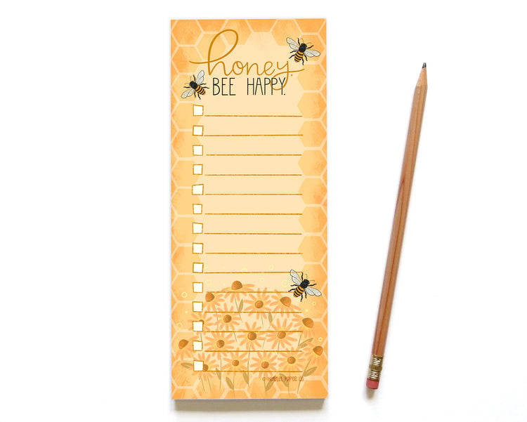 Notepad - Honey Bee Happy