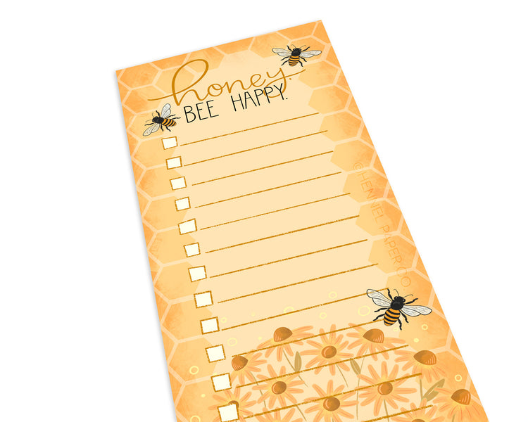 Notepad - Honey Bee Happy