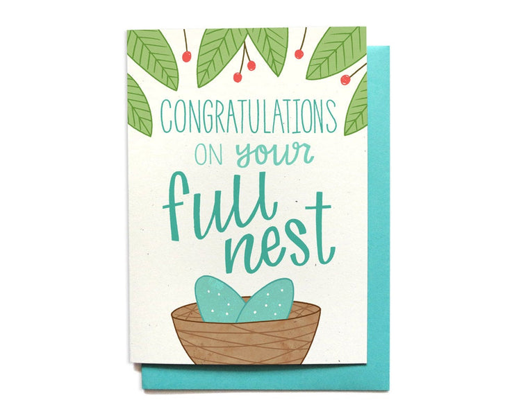 Baby Card - Full Nest Twins - BA7