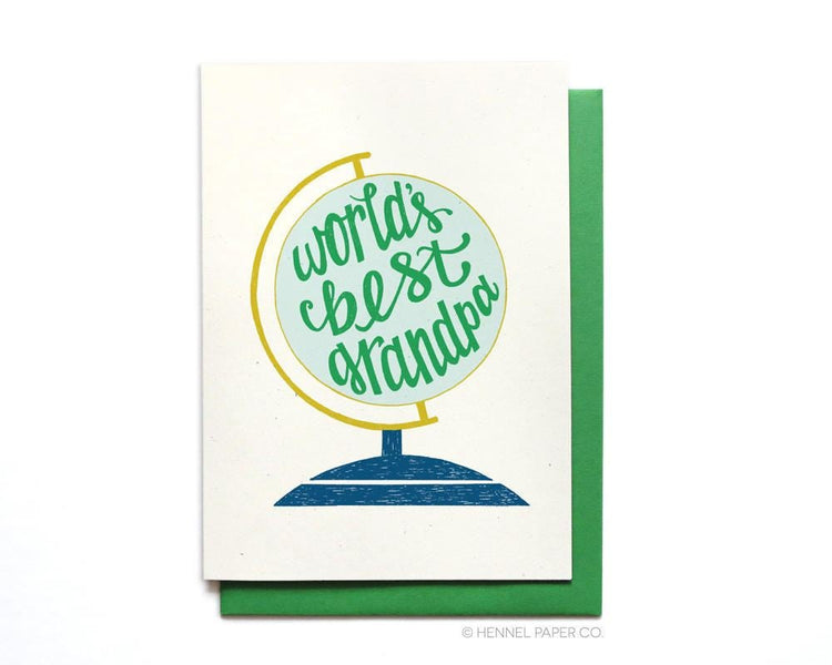 Birthday Card - Father's Day Card - World's Best Grandpa - FD8