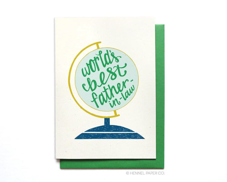 Father's Day Card - Birthday Card - World's Best Father-in-law - FD12