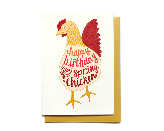 Birthday Card - Spring Chicken - BD18