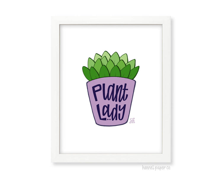 Wall Art - Plant Lady - 8x10