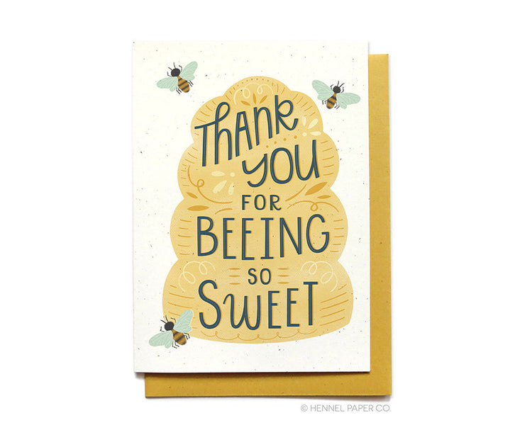 Thank You Card - Beehive Thank You - TY12