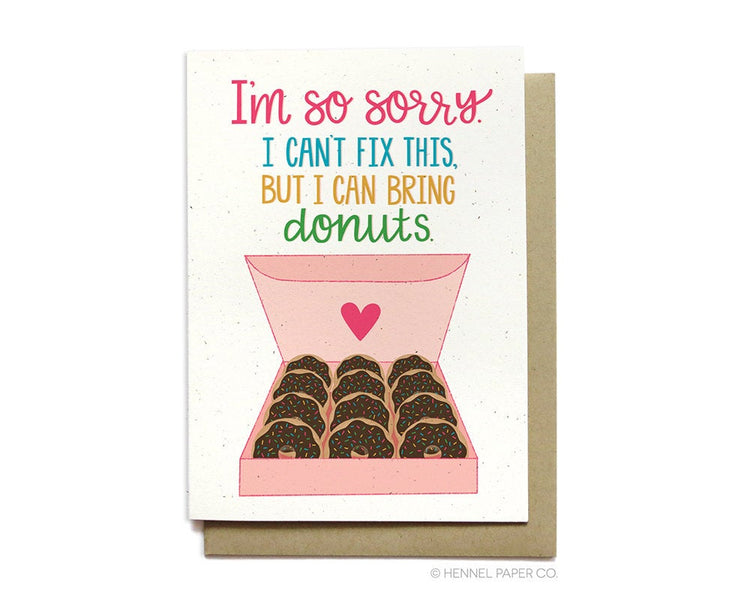 Sympathy Card - I Can Bring Donuts - SY10