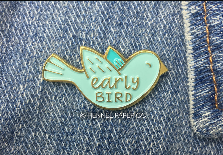 Enamel Pin - Early Bird