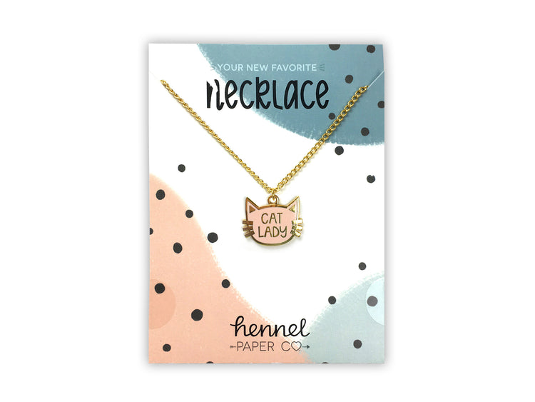 Necklace - Cat lady - ON SALE