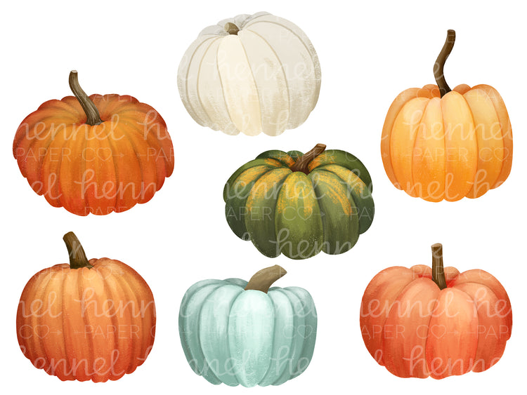 Clipart - Pumpkins