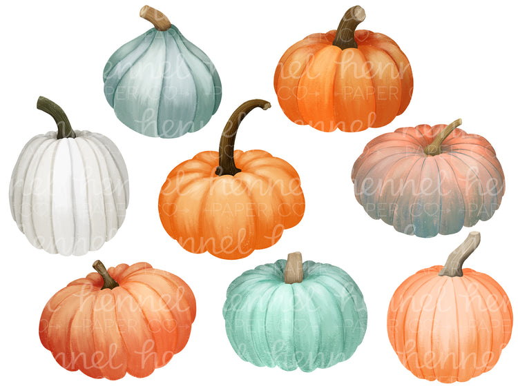 Clipart - Pumpkins