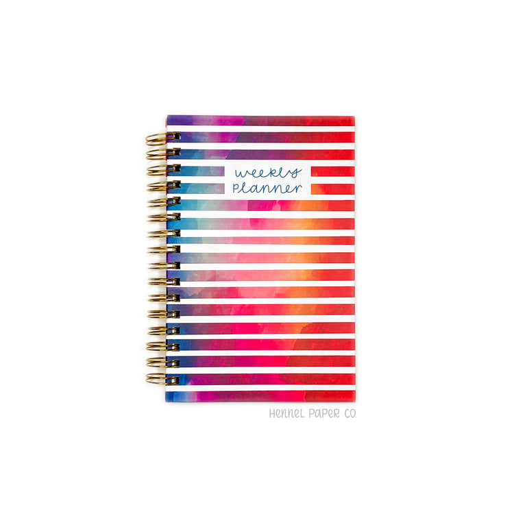 Rainbow Stripe Undated Weekly Planner