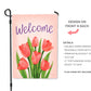 Garden Flag - Welcome Spring Tulips