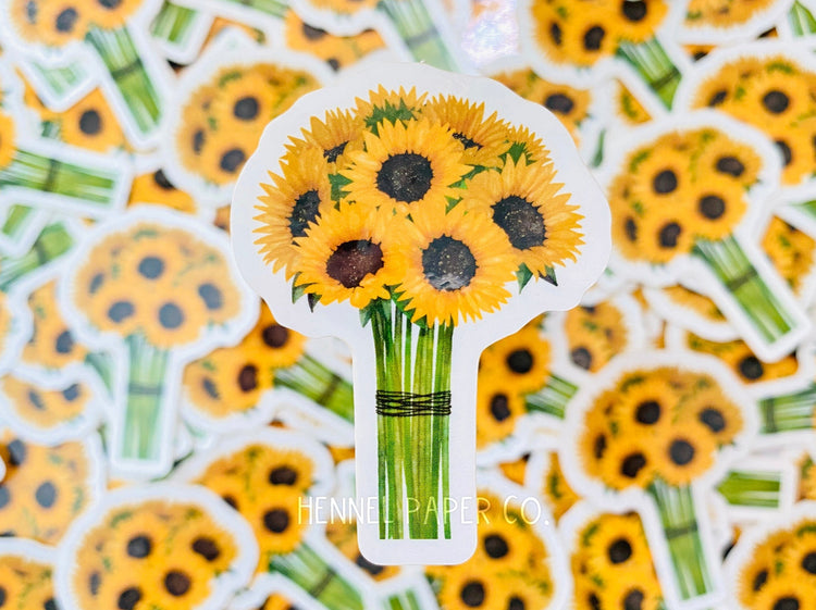 Sunflower Bouquet Sticker