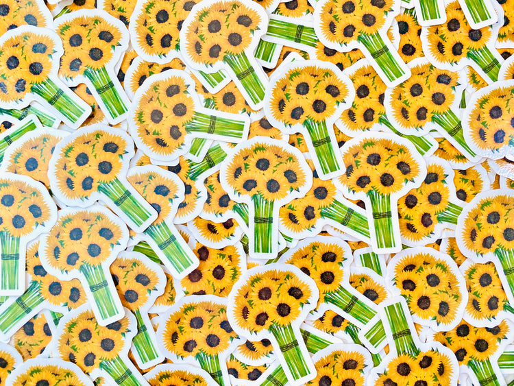 Sunflower Bouquet Sticker