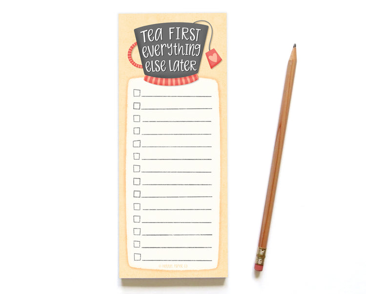 Notepad - Tea First
