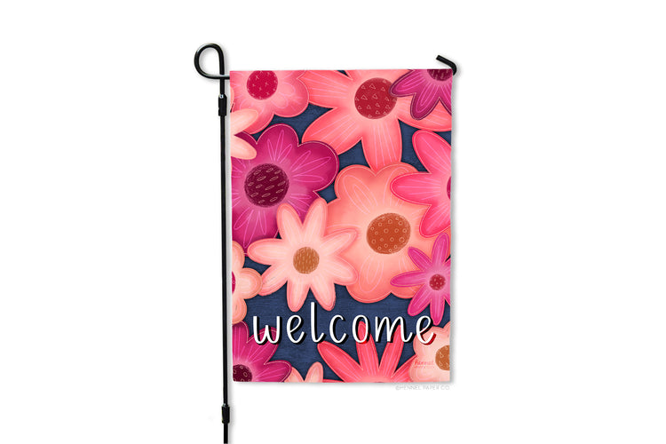 Garden Flag - Welcome Flowers