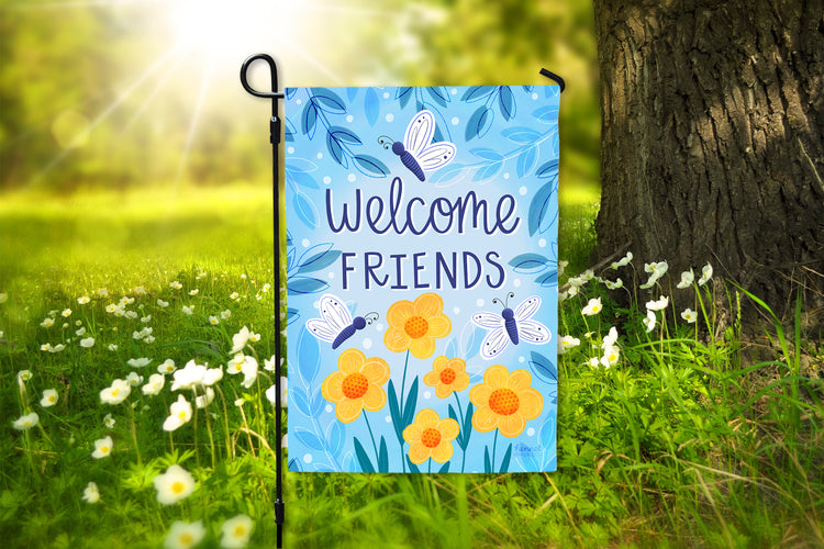 Garden Flag - Welcome Friends