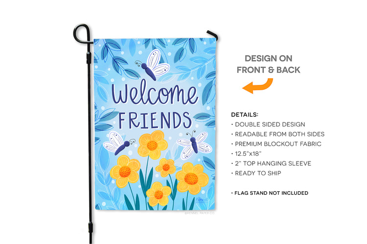 Garden Flag - Welcome Friends