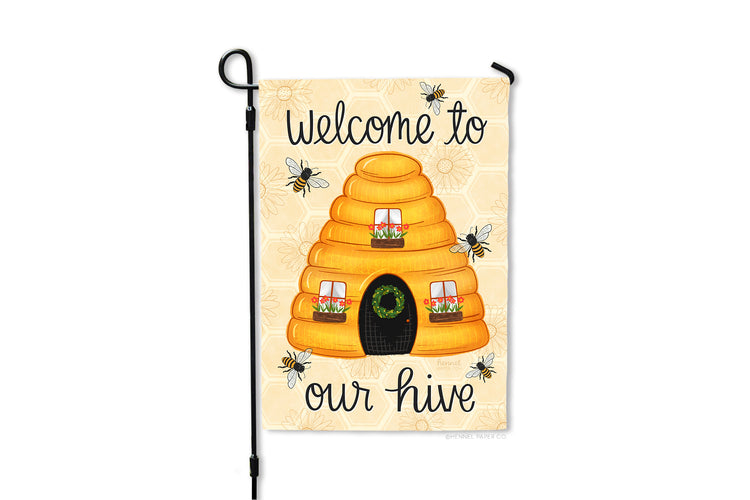 Garden Flag - Welcome to our Hive