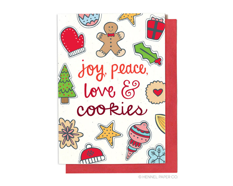 Holiday Card - Peace, Love Joy & Cookies - XM6