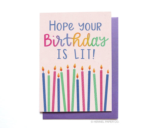 Birthday Card - Lit Birthday - BD71