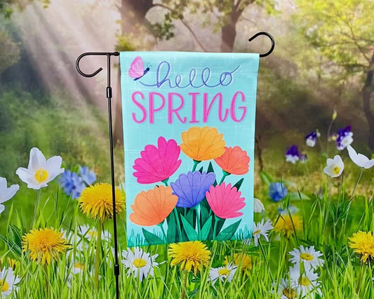 Garden Flag - Hello Spring