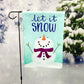 Garden Flag - Let It Snow