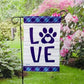 Garden Flag - Love Paw Print
